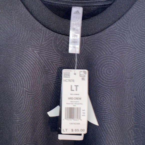 ADIDAS Men's James Harden Foundation Basketball Crew Sweatshirt. Men Size LT - Picture 9 of 10